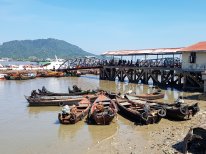 Boats at Myeik's busy port